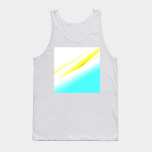 white yellow blue abstract texture Tank Top